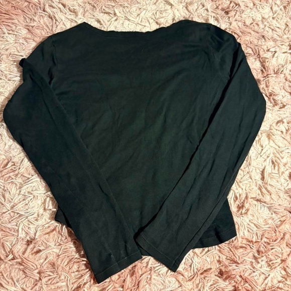 Vintage United Colors Of Benetton Rugby Long Sleeve Tee Black Small - Picture 6 of 7